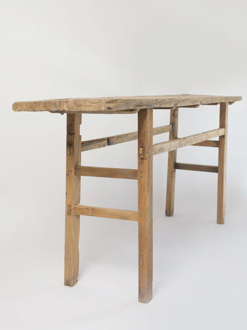 Rustic Elm Console Table