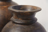 Collection Vintage Wooden Indian Pots
