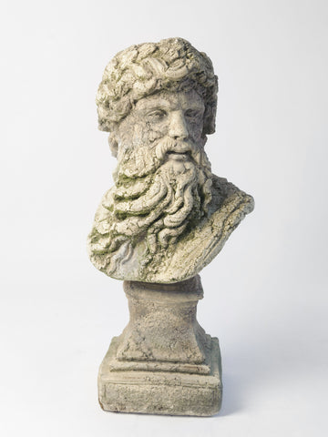 Reconstituted Stone Greek Bust of Zeus