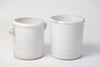 Antique White Italian Confit Pots