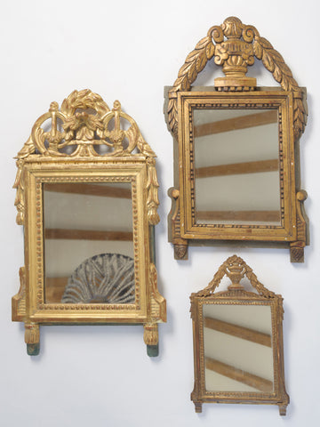 Collection Antique French Gilt Bridal Mirrors