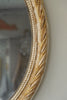 Antique French Crested Oval Mercury Mirror