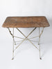 Vintage French Metal Folding Garden table