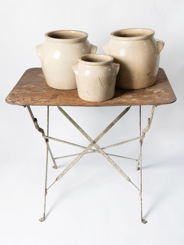 Vintage French Metal Folding Garden table