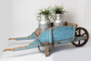 Antique 19th Century French Wheel barrow with original paint