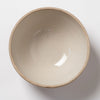 Antique French Stoneware dairy bowl with ivory glaze from Digoin