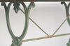 Antique French Marble top Cast Iron Bistro Table