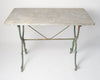 Antique French Marble top Cast Iron Bistro Table