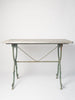 Antique French Marble top Cast Iron Bistro Table