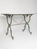 Antique French Marble top Cast Iron Bistro Table