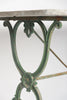 Antique French Marble top Cast Iron Bistro Table