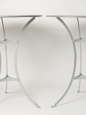 Beautiful French Zinc Topped Bistro Tables