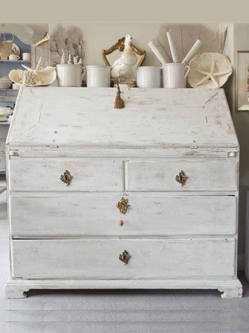 Antique 19th Century Swedish Dry scraped Bureau