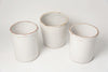 Antique Italian White Confit Pots