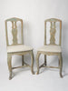 Antique Swedish Baroque Dry Scraped Chairs