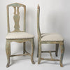 Antique Swedish Baroque Dry Scraped Chairs