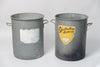 Vintage French Galvanised Zinc Steriliser Buckets