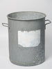 Vintage French Galvanised Zinc Steriliser Buckets
