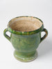 Antique French Provencal Green Confit Pot