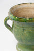 Antique French Provencal Green Confit Pot