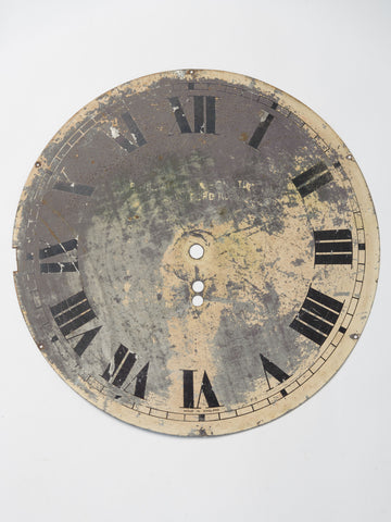 Antique Metal Clock face