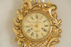 Vintage Swedish Gilt Wood Cartel Wall Clock