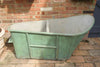 Antique 19th Century French Napoleon IIII Painted Zinc Bath Tub