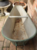 Antique 19th Century French Napoleon IIII Painted Zinc Bath Tub
