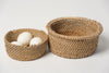 Pair Antique Swedish Cheese Baskets