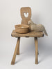 Antique 18th Century Swedish Folk Art Chair from Allmoge