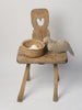 Antique 18th Century Swedish Folk Art Chair from Allmoge