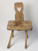 Antique 18th Century Swedish Folk Art Chair from Allmoge