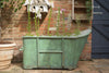 Antique 19th Century French Napoleon IIII Painted Zinc Bath Tub
