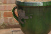Pair Antique French Castelnaudary Green Urns