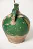 Antique 19th Century French Oil jugs with green glaze