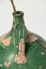 Antique 19th Century French Oil jugs with green glaze