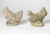 Pair Vintage French Stone doves, circa 1950's