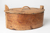Antique 18th Century Swedish Birch Bentwood box with carvings