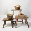 Antique Rustic Hungarian Wooden Stools