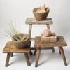 Antique Rustic Hungarian Wooden Stools