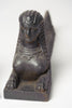 Pair Cast Iron French Sphinx Form Andirons-Firedogs