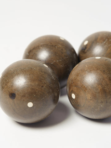 Antique Wooden Carpet Bowls