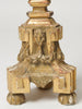 Antique French Wooden Gilt Church Pricket Candlesticks