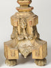 Antique French Wooden Gilt Church Pricket Candlesticks