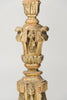 Antique French Wooden Gilt Church Pricket Candlesticks