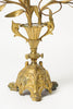 Antique French Floral Gilt Church Candelabras
