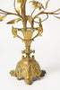 Antique French Floral Gilt Church Candelabras