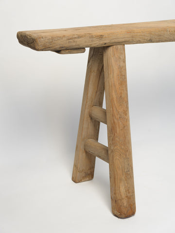 Beautiful Rustic Thin Pig Bench