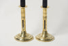Antique Brass Push Up Candlesticks