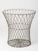 Antique French Wire Waste Paper Basket